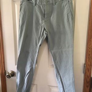 gray/green old navy chinos 32x30